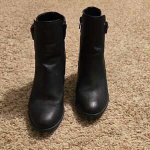 Kohl's Classic Black Ankle Booties
